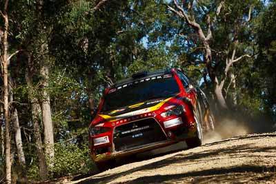 13;11-May-2011;13;APRC;Asia-Pacific-Rally-Championship;Australia;Hao-Yuan;Hongyu-Pan;IROQ;Imbil;International-Rally-Of-Queensland;Mitsubishi-Lancer-Evolution-X;QLD;Queensland;Soueast-Motor-Kumho-Team;Sunshine-Coast;auto;motorsport;racing;telephoto;testing