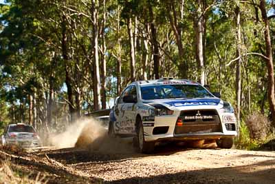 22;11-May-2011;22;ARC;Australia;Australian-Rally-Championship;IROQ;Imbil;International-Rally-Of-Queensland;John-McCarthy;Mitsubishi-Lancer-Evolution-X;QLD;Queensland;Sachs-Rally-Team;Steven-Shepheard;Sunshine-Coast;auto;motorsport;racing;telephoto;testing