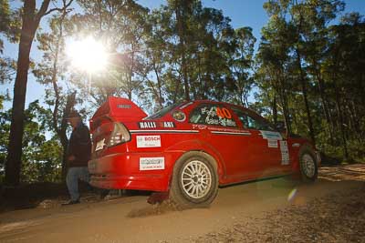 40;11-May-2011;40;Australia;Australian-Junior-Challenge;IROQ;Imbil;International-Rally-Of-Queensland;Luke-Page;Mitsubishi-Lancer-Evolution-IV;QLD;Queensland;Sunshine-Coast;Tiffany-Baker‒Schaefer;auto;motorsport;racing;testing;wide-angle