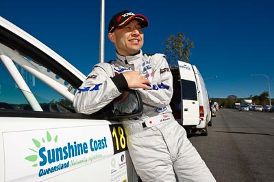 13-May-2011;APRC;Asia-Pacific-Rally-Championship;Atsushi-Masumura;Australia;Caloundra;IROQ;International-Rally-Of-Queensland;QLD;Queensland;Sunshine-Coast;auto;motorsport;portrait;racing;shakedown;wide-angle