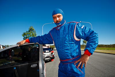 13-May-2011;APRC;Asia-Pacific-Rally-Championship;Australia;Caloundra;IROQ;International-Rally-Of-Queensland;Karamjit-Singh;QLD;Queensland;Sunshine-Coast;auto;motorsport;portrait;racing;shakedown;wide-angle