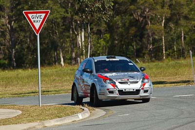 16;13-May-2011;16;APRC;Akira-Bamba;Asia-Pacific-Rally-Championship;Australia;Caloundra;IROQ;International-Rally-Of-Queensland;Proton-Cusco-Rally-Team;Proton-Satria-Neo;QLD;Queensland;Sunshine-Coast;Takahiro-Yasui;auto;motorsport;racing;shakedown;telephoto