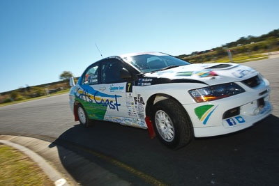 7;13-May-2011;7;APRC;Asia-Pacific-Rally-Championship;Australia;Caloundra;David-Green;IROQ;International-Rally-Of-Queensland;Mitsubishi-Lancer-Evolution-IX;Nathan-Quinn;QLD;Queensland;Sunshine-Coast;auto;motorsport;racing;shakedown;sky;wide-angle