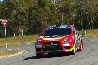 5;13-May-2011;5;APRC;Asia-Pacific-Rally-Championship;Australia;Caloundra;IROQ;Ieuan-Thomas;International-Rally-Of-Queensland;Mark-Higgins;Mitsubishi-Lancer-Evolution-X;QLD;Queensland;Soueast-Motor-Kumho-Team;Sunshine-Coast;auto;motorsport;racing;shakedown;telephoto