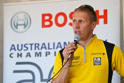 13-May-2011;APRC;Alister-McRae;Asia-Pacific-Rally-Championship;Australia;Caloundra;IROQ;International-Rally-Of-Queensland;QLD;Queensland;Sunshine-Coast;auto;interview;motorsport;portrait;press-conference;racing;shakedown;telephoto