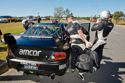 19;13-May-2011;19;ARC;Activ-RallySport;Australia;Australian-Rally-Championship;Caloundra;IROQ;International-Rally-Of-Queensland;Justin-Dowel;Matt-Lee;Mitsubishi-Lancer-Evolution-IX;QLD;Queensland;Sunshine-Coast;auto;motorsport;racing;shakedown;wide-angle