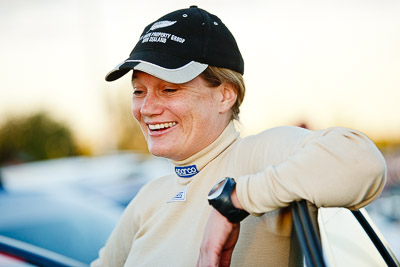 13-May-2011;APRC;Asia-Pacific-Rally-Championship;Australia;Caloundra;Fleur-Pedersen;IROQ;International-Rally-Of-Queensland;QLD;Queensland;Sunshine-Coast;auto;motorsport;portrait;racing;telephoto;twilight