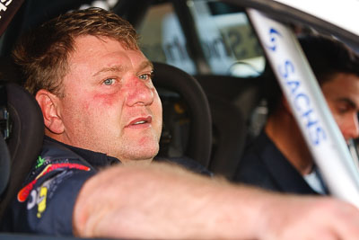 13-May-2011;ARC;Australia;Australian-Rally-Championship;Caloundra;IROQ;International-Rally-Of-Queensland;QLD;Queensland;Sachs-Rally-Team;Steven-Shepheard;Sunshine-Coast;auto;in‒car;motorsport;portrait;racing;telephoto;twilight