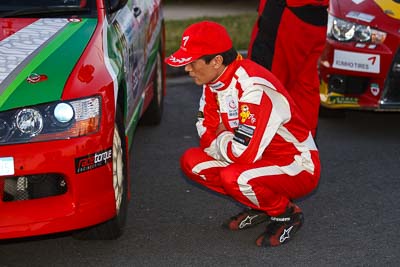 13-May-2011;APRC;Asia-Pacific-Rally-Championship;Australia;Caloundra;Fan-Fan;IROQ;International-Rally-Of-Queensland;QLD;Queensland;Sunshine-Coast;auto;motorsport;portrait;racing;telephoto;twilight