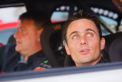 13-May-2011;ARC;Australia;Australian-Rally-Championship;Caloundra;IROQ;International-Rally-Of-Queensland;John-McCarthy;QLD;Queensland;Sachs-Rally-Team;Sunshine-Coast;auto;in‒car;motorsport;portrait;racing;telephoto;twilight