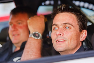 13-May-2011;ARC;Australia;Australian-Rally-Championship;Caloundra;IROQ;International-Rally-Of-Queensland;John-McCarthy;QLD;Queensland;Sachs-Rally-Team;Sunshine-Coast;auto;in‒car;motorsport;portrait;racing;telephoto;twilight