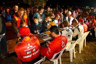 13-May-2011;APRC;Alister-McRae;Asia-Pacific-Rally-Championship;Australia;Caloundra;Chris-Atkinson;Gaurav-Gill;IROQ;International-Rally-Of-Queensland;Katsu-Taguchi;QLD;Queensland;Sunshine-Coast;auto;motorsport;night;portrait;racing;wide-angle