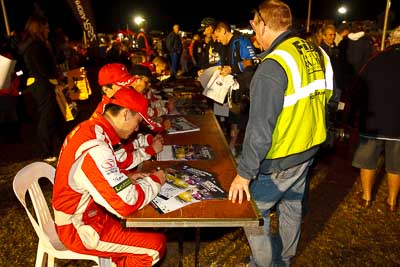 13-May-2011;APRC;Asia-Pacific-Rally-Championship;Australia;Caloundra;Hao-Yuan;IROQ;International-Rally-Of-Queensland;Jeremy-Rogers;QLD;Queensland;Sunshine-Coast;auto;motorsport;night;portrait;racing;wide-angle