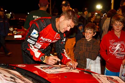 13-May-2011;APRC;Asia-Pacific-Rally-Championship;Australia;Caloundra;IROQ;International-Rally-Of-Queensland;QLD;Queensland;Scott-Beckwith;Sunshine-Coast;auto;motorsport;night;portrait;racing;wide-angle