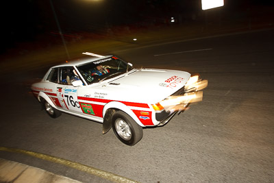 76;13-May-2011;76;Australia;Australian-Classic-Rally-Championship;Caloundra;Chris-Harbeck;IROQ;International-Rally-Of-Queensland;John-Blake;QLD;Queensland;Sunshine-Coast;Toyota-Celica;auto;motorsport;night;racing;wide-angle