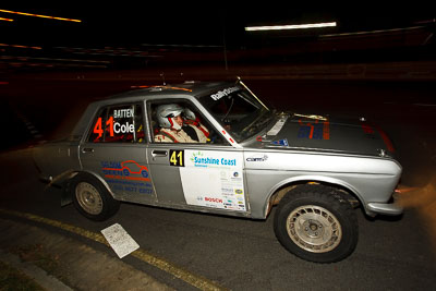 41;13-May-2011;Australia;Australian-Junior-Challenge;Caloundra;Datsun-P510;IROQ;International-Rally-Of-Queensland;Jennifer-Cole;Paul-Batten;QLD;Queensland;Sunshine-Coast;auto;motorsport;night;racing;wide-angle