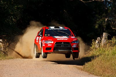 1;1;14-May-2011;APRC;Asia-Pacific-Rally-Championship;Australia;IROQ;Imbil;International-Rally-Of-Queensland;Katsu-Taguchi;Mark-Stacey;Mitsubishi-Lancer-Evolution-X;QLD;Queensland;Sunshine-Coast;Team-MRF;auto;motorsport;racing;super-telephoto