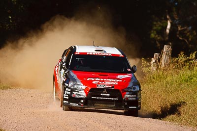 6;14-May-2011;6;APRC;Asia-Pacific-Rally-Championship;Australia;IROQ;Imbil;International-Rally-Of-Queensland;Mitsubishi-Lancer-Evolution-IX;Pertamina-Cusco-Racing;QLD;Queensland;Rifat-Sungkar;Scott-Beckwith;Sunshine-Coast;auto;motorsport;racing;super-telephoto