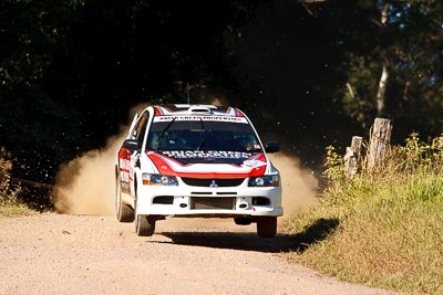 9;14-May-2011;9;APRC;Asia-Pacific-Rally-Championship;Australia;Brian-Green;Fleur-Pedersen;IROQ;Imbil;International-Rally-Of-Queensland;Mitsubishi-Lancer-Evolution-IX;QLD;Queensland;Sunshine-Coast;auto;motorsport;racing;super-telephoto