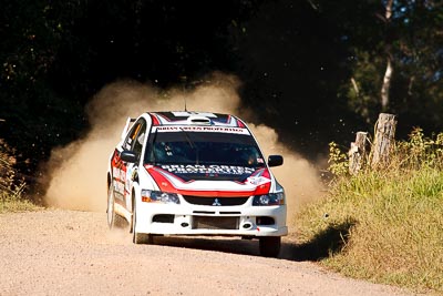 9;14-May-2011;9;APRC;Asia-Pacific-Rally-Championship;Australia;Brian-Green;Fleur-Pedersen;IROQ;Imbil;International-Rally-Of-Queensland;Mitsubishi-Lancer-Evolution-IX;QLD;Queensland;Sunshine-Coast;auto;motorsport;racing;super-telephoto