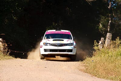 10;10;14-May-2011;APRC;Asia-Pacific-Rally-Championship;Australia;Daniel-Palau;IROQ;Imbil;International-Rally-Of-Queensland;Possum-Bourne-Motorsport;QLD;Queensland;Subaru-Impreza-WRX-STI;Sunshine-Coast;Thierry-Song;auto;motorsport;racing;super-telephoto