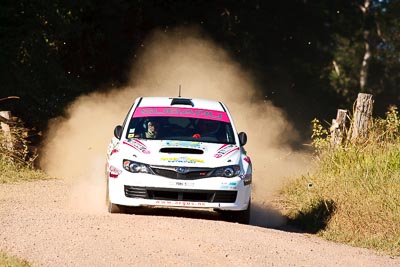 10;10;14-May-2011;APRC;Asia-Pacific-Rally-Championship;Australia;Daniel-Palau;IROQ;Imbil;International-Rally-Of-Queensland;Possum-Bourne-Motorsport;QLD;Queensland;Subaru-Impreza-WRX-STI;Sunshine-Coast;Thierry-Song;auto;motorsport;racing;super-telephoto