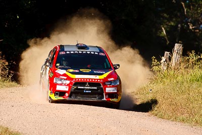 13;13;14-May-2011;APRC;Asia-Pacific-Rally-Championship;Australia;Hao-Yuan;Hongyu-Pan;IROQ;Imbil;International-Rally-Of-Queensland;Mitsubishi-Lancer-Evolution-X;QLD;Queensland;Soueast-Motor-Kumho-Team;Sunshine-Coast;auto;motorsport;racing;super-telephoto