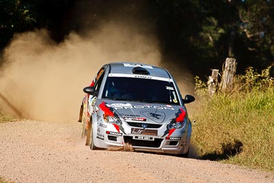 15;14-May-2011;APRC;Asia-Pacific-Rally-Championship;Australia;IROQ;Imbil;International-Rally-Of-Queensland;Karamjit-Singh;Proton-Cusco-Rally-Team;Proton-Satria-Neo;QLD;Queensland;Sunshine-Coast;Vivek-Ponnusamy;auto;motorsport;racing;super-telephoto