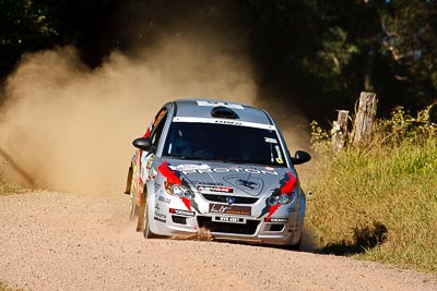 15;14-May-2011;APRC;Asia-Pacific-Rally-Championship;Australia;IROQ;Imbil;International-Rally-Of-Queensland;Karamjit-Singh;Proton-Cusco-Rally-Team;Proton-Satria-Neo;QLD;Queensland;Sunshine-Coast;Vivek-Ponnusamy;auto;motorsport;racing;super-telephoto