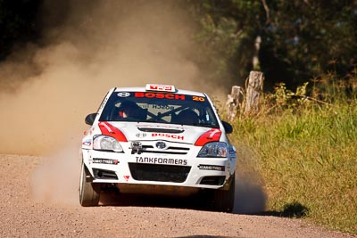 20;14-May-2011;20;ARC;Australia;Australian-Rally-Championship;IROQ;Imbil;International-Rally-Of-Queensland;John-Allen;QLD;Queensland;Ryan-Smart;Smart-Motorsport;Sunshine-Coast;Toyota-Corolla-Sportivo;auto;motorsport;racing;super-telephoto