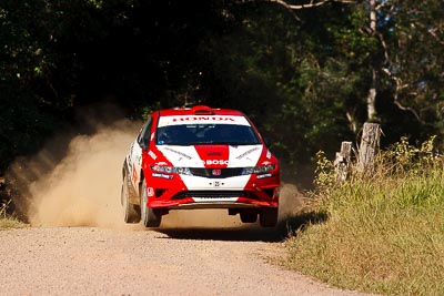 23;14-May-2011;23;ARC;Australia;Australian-Rally-Championship;Eli-Evans;Glen-Weston;Honda-Civic-Type-R;IROQ;Imbil;International-Rally-Of-Queensland;QLD;Queensland;Sunshine-Coast;auto;motorsport;racing;super-telephoto