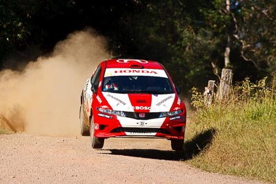 23;14-May-2011;23;ARC;Australia;Australian-Rally-Championship;Eli-Evans;Glen-Weston;Honda-Civic-Type-R;IROQ;Imbil;International-Rally-Of-Queensland;QLD;Queensland;Sunshine-Coast;auto;motorsport;racing;super-telephoto