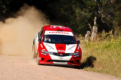 23;14-May-2011;23;ARC;Australia;Australian-Rally-Championship;Eli-Evans;Glen-Weston;Honda-Civic-Type-R;IROQ;Imbil;International-Rally-Of-Queensland;QLD;Queensland;Sunshine-Coast;auto;motorsport;racing;super-telephoto