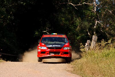 26;14-May-2011;26;ARC;Australia;Australian-Rally-Championship;Ben-Atkinson;Charlie-Drake;IROQ;Imbil;International-Rally-Of-Queensland;Mitsubishi-Lancer-Evolution-VIII;QLD;Queensland;Sunshine-Coast;auto;motorsport;racing;super-telephoto