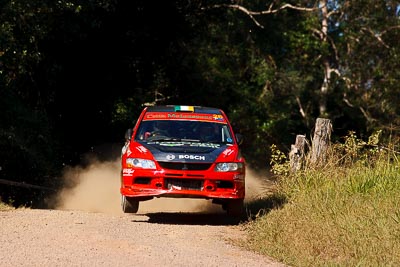 26;14-May-2011;26;ARC;Australia;Australian-Rally-Championship;Ben-Atkinson;Charlie-Drake;IROQ;Imbil;International-Rally-Of-Queensland;Mitsubishi-Lancer-Evolution-VIII;QLD;Queensland;Sunshine-Coast;auto;motorsport;racing;super-telephoto