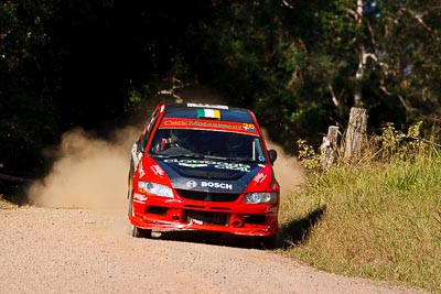 26;14-May-2011;26;ARC;Australia;Australian-Rally-Championship;Ben-Atkinson;Charlie-Drake;IROQ;Imbil;International-Rally-Of-Queensland;Mitsubishi-Lancer-Evolution-VIII;QLD;Queensland;Sunshine-Coast;auto;motorsport;racing;super-telephoto