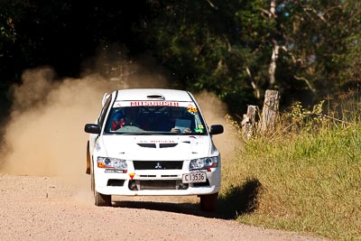 28;14-May-2011;ARC;Australia;Australian-Rally-Championship;IROQ;Imbil;International-Rally-Of-Queensland;Martin-Penfold;Mitsubishi-Lancer-Evolution-VII;Paul-Andrews;QLD;Queensland;Sunshine-Coast;auto;motorsport;racing;super-telephoto