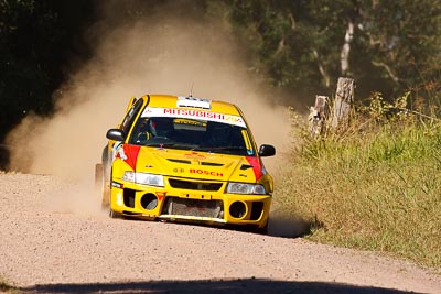 29;14-May-2011;29;ARC;Australia;Australian-Rally-Championship;Derek-Reynolds;IROQ;Imbil;International-Rally-Of-Queensland;Mitsubishi-Lancer-Evolution-V;QLD;Queensland;Ray-Baker;Sunshine-Coast;auto;motorsport;racing;super-telephoto