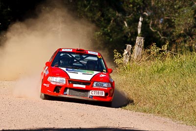 31;14-May-2011;31;ARC;Australia;Australian-Rally-Championship;Caitlin-Earley;IROQ;Imbil;International-Rally-Of-Queensland;Michael-Bailey;Mitsubishi-Lancer-Evolution-IV;QLD;Queensland;Sunshine-Coast;auto;motorsport;racing;super-telephoto