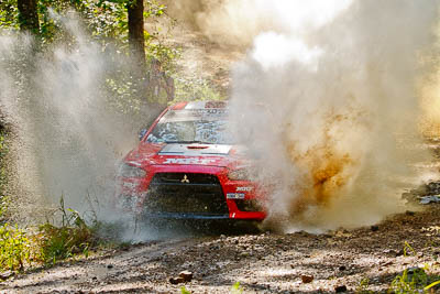 3;14-May-2011;3;APRC;Asia-Pacific-Rally-Championship;Australia;Gaurav-Gill;Glen-Macneall;IROQ;Imbil;International-Rally-Of-Queensland;Mitsubishi-Lancer-Evolution-X;QLD;Queensland;Sunshine-Coast;Team-MRF;auto;motorsport;racing;telephoto;water-splash