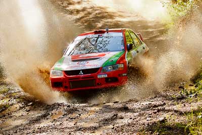 12;12;14-May-2011;APRC;Asia-Pacific-Rally-Championship;Australia;Bosowa-Rally-Team;Hade-Mboi;IROQ;Imbil;International-Rally-Of-Queensland;Mitsubishi-Lancer-Evolution-IX;QLD;Queensland;Subhan-Aksa;Sunshine-Coast;Topshot;auto;motorsport;racing;telephoto;water-splash