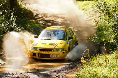 25;14-May-2011;25;ARC;Australia;Australian-Rally-Championship;Hugh-Reardon‒Smith;IROQ;Imbil;International-Rally-Of-Queensland;John-Goasdoue;Mitsubishi-Lancer-Evolution-VI;QLD;Queensland;Sunshine-Coast;auto;motorsport;racing;telephoto