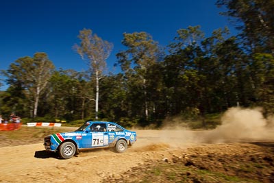 71;14-May-2011;71;Australia;Australian-Classic-Rally-Championship;Ford-Escort-RS1800;IROQ;Imbil;International-Rally-Of-Queensland;Keith-Fackrell;Peter-Stanford;QLD;Queensland;Sunshine-Coast;auto;motorsport;racing;special-stage;wide-angle