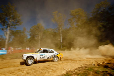 72;14-May-2011;Australia;Australian-Classic-Rally-Championship;David-Hills;Ford-Escort-Mk-I;IROQ;Imbil;International-Rally-Of-Queensland;Paul-Bennett;QLD;Queensland;Sunshine-Coast;Topshot;auto;dirt;dust;motorsport;racing;special-stage;spectators;wide-angle