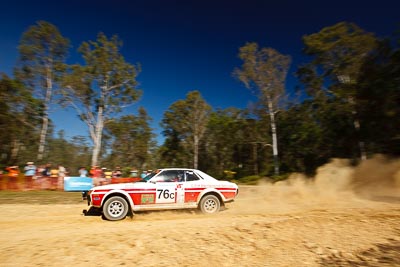 76;14-May-2011;76;Australia;Australian-Classic-Rally-Championship;Chris-Harbeck;IROQ;Imbil;International-Rally-Of-Queensland;John-Blake;QLD;Queensland;Sunshine-Coast;Toyota-Celica;auto;motorsport;racing;special-stage;wide-angle