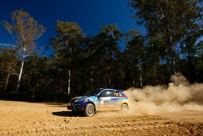 14;14;14-May-2011;APRC;Asia-Pacific-Rally-Championship;Australia;Daymon-Nicoli;Ford-Fiesta-ST;IROQ;Imbil;International-Rally-Of-Queensland;QLD;Queensland;Razvan-Vlad;Sunshine-Coast;auto;motorsport;racing;special-stage;wide-angle