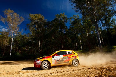 17;14-May-2011;17;APRC;Asia-Pacific-Rally-Championship;Australia;Gunaseelan-Rajoo;IROQ;Imbil;International-Rally-Of-Queensland;Jagdev-Singh;Pennzoil-GSR-Racing-Team;Proton-Satria-Neo;QLD;Queensland;Sunshine-Coast;auto;motorsport;racing;special-stage;wide-angle