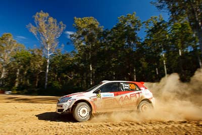 20;14-May-2011;20;ARC;Australia;Australian-Rally-Championship;IROQ;Imbil;International-Rally-Of-Queensland;John-Allen;QLD;Queensland;Ryan-Smart;Smart-Motorsport;Sunshine-Coast;Toyota-Corolla-Sportivo;auto;motorsport;racing;special-stage;wide-angle