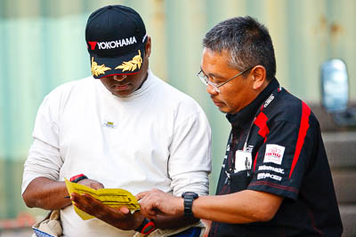 14-May-2011;APRC;Asia-Pacific-Rally-Championship;Australia;IROQ;Imbil;International-Rally-Of-Queensland;QLD;Queensland;Sunshine-Coast;Vivek-Ponnusamy;auto;motorsport;portrait;racing;service-park;telephoto