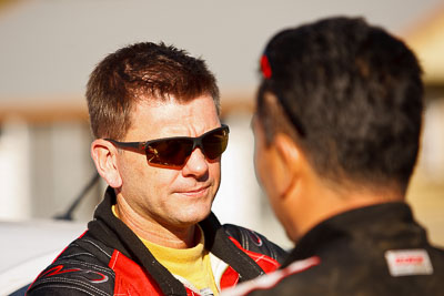 15-May-2011;APRC;Asia-Pacific-Rally-Championship;Australia;IROQ;Imbil;International-Rally-Of-Queensland;QLD;Queensland;Scott-Beckwith;Sunshine-Coast;auto;motorsport;portrait;racing;service-park;telephoto